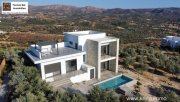 Kamilari Kreta, Kamilari: Luxusvilla mit Meerblick im Olivenhain und EOT-Vermietungslizenz Haus kaufen